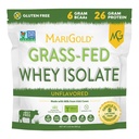 MariGold Grassfed Whey Isolate Protein Powder - Μη αρωματισμένη 2LB - Μυϊκό Κτίριο & Ανάκτηση - 100% καθαρό, κρύο επεξεργασμένο, μικροφίλτρο, μη-GMO, rBGH Free, χωρίς σόγια, χωρίς γλουτένη, χωρίς λακτόζη