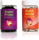 Fungiments Mushroom Supplements, Digestion/Immunity Sche, Super Prune 30 Kont Gummies + Super Shield 60 Capsule Counts