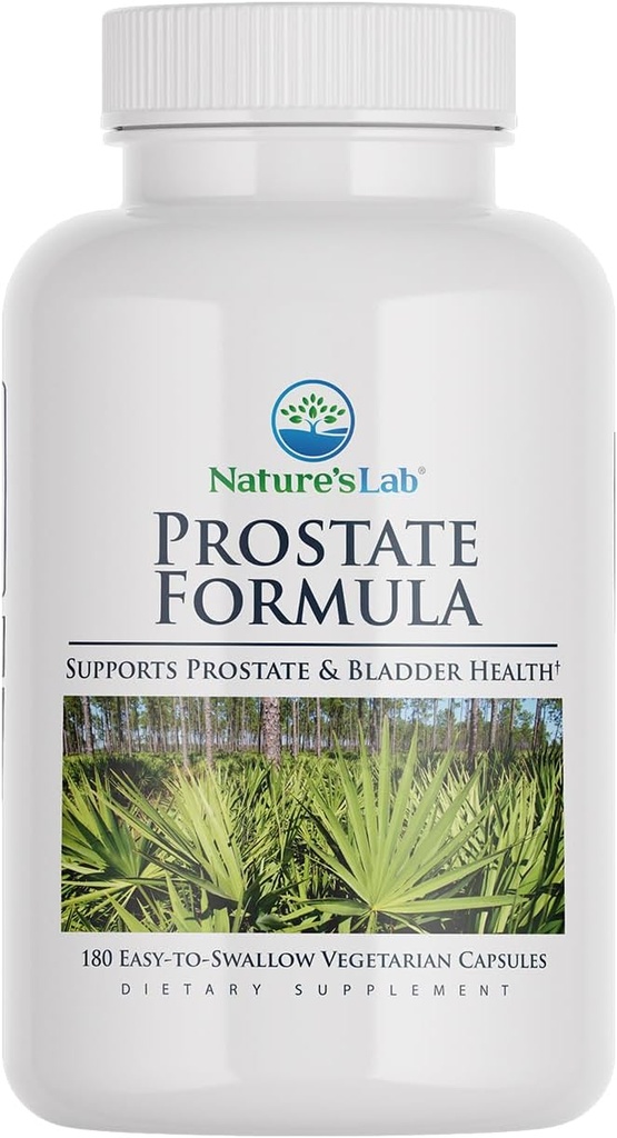 Nature's Lab Prostate Formula - Υποστηρίζει την υγεία του προστάτη και της ουροδόχου κύστης - 180 κάψουλες