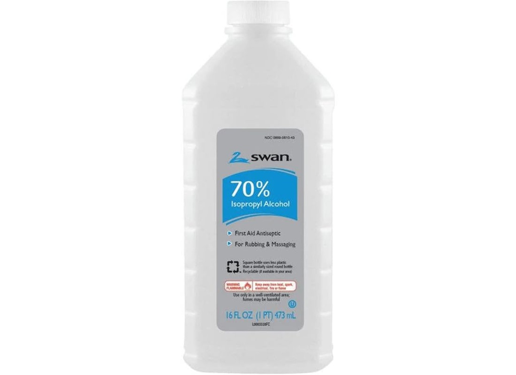Vi-Jon Swan Isoprophyl Alcohol, 70% 16 Fl Oz