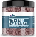 Earthborn Elements Vitex (Chasteberry) 200 Capsules, Pure & Undiled, No Wordss
