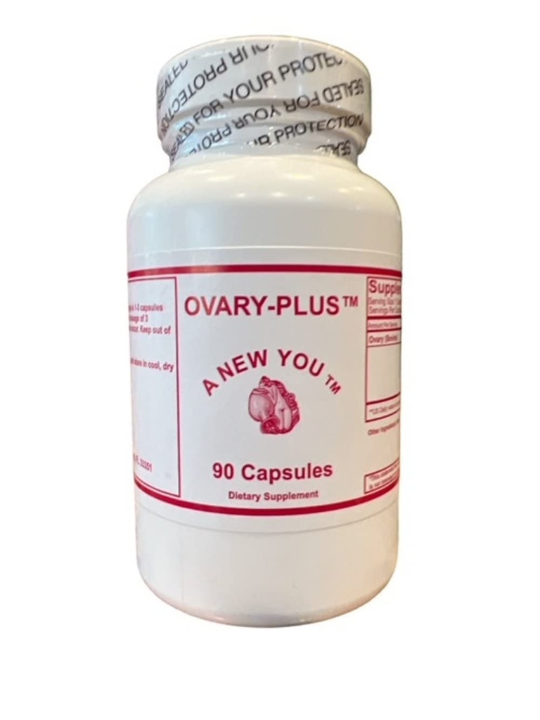 Ovary Plus Feminizing Pills For Crossdressing, Transgender. Pure Bovine Ovary Glandular Capsules 90 Count
