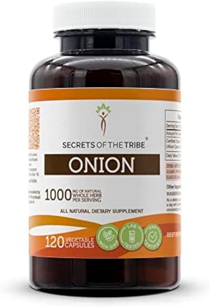 Tribe Onion 120 Capsules'in Sırları, 1000 mg, Onion (Allium Cepa)