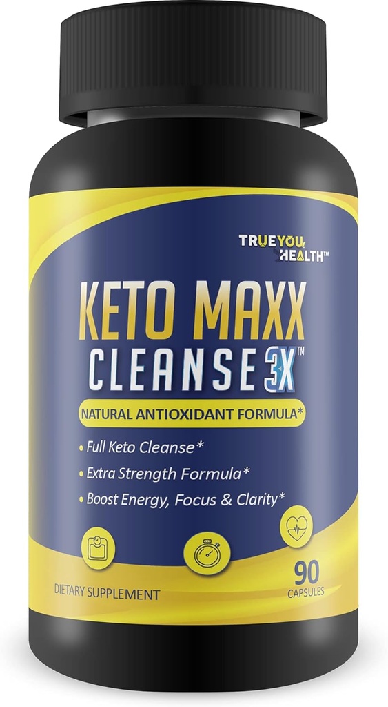 Keto Maxx Cleanse 3X - Keto Friendly Cleanser - 90 Günlük Supply - Cleanse & Detox Desteği - Flush Waste, Toxins, & Impurities - Aid Digestion, Gut Health, & Reduced Inflammation - Boost Energy