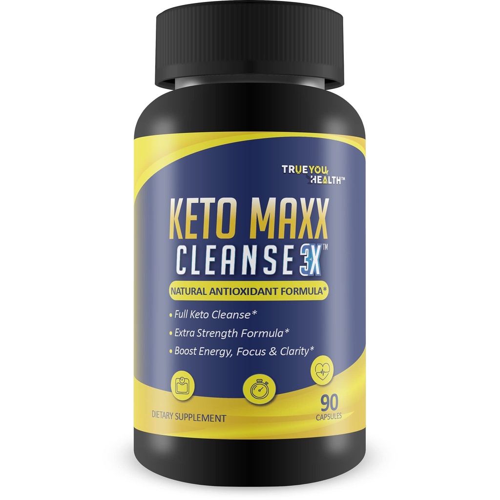 Keto Maxx Cleanse 3X - Keto Friendly Cleanser - 90 Günlük Supply - Cleanse & Detox Desteği - Flush Waste, Toxins, & Impurities - Aid Digestion, Gut Health, & Reduced Inflammation - Boost Energy