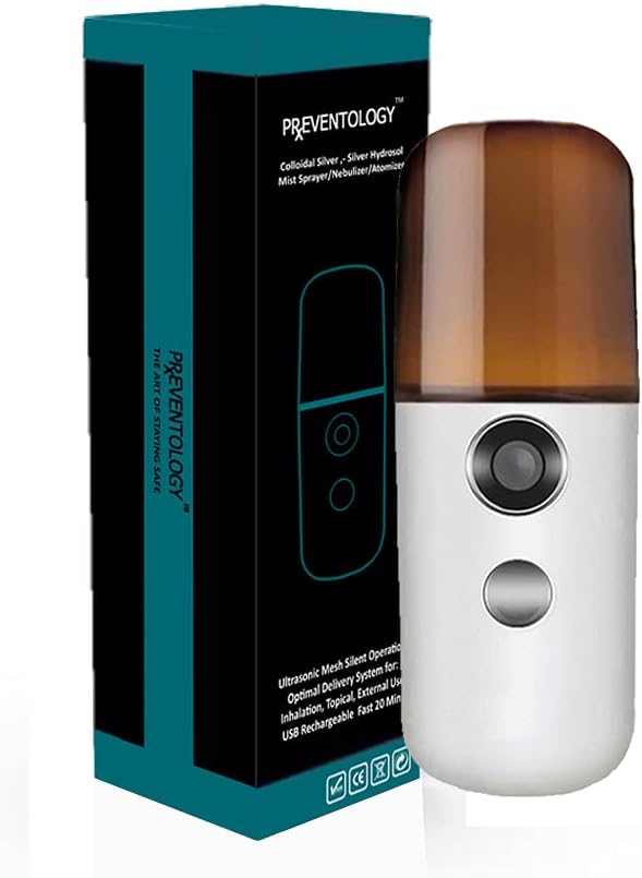 Proventology Colloyal Silver Mist Sprayer - Επαναφορτιζόμενος υπερήχων Mash - Σιωπηλή λειτουργία