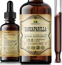 Sarsaparilla Sıvısı – Smilax officinalis Herbal Supplement – Non-GMO, Alkol Özgür, Gluten-Free, Natural Root Tonic – Traditional Herbal Wellness – 2oz Dropper Şişe