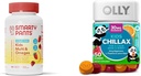 SmartyPants Kids Multivitamin Gummies, Sugar Free: Omega 3 (ALA) & OLLY Kids Chillax, Magnezyum Gummies Plus L-Theanine, Lemon Balm, Calm Chews for Kids 4+, Sherbet Flavor - 50 Kont (Polonya)