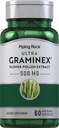Piping Rock Graminex Çiçek Kirliliği | 500 mg | 60 Capsules | Erkekler ve Kadınlar için Tamam | Gluten Ücretsiz