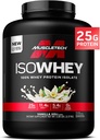 Δοκιμές μυών ISO Whey Isolate Protein Powder, Vanilla - Συμπληρώματα γυμναστικής μετά την προπόνηση για Lean Μύες Gain, Body Building Weight Gainer & Recovery - 25g Πρωτεΐνη, BCAA, EAA & 0 Προστέθηκε Ζάχαρη - 5lbs
