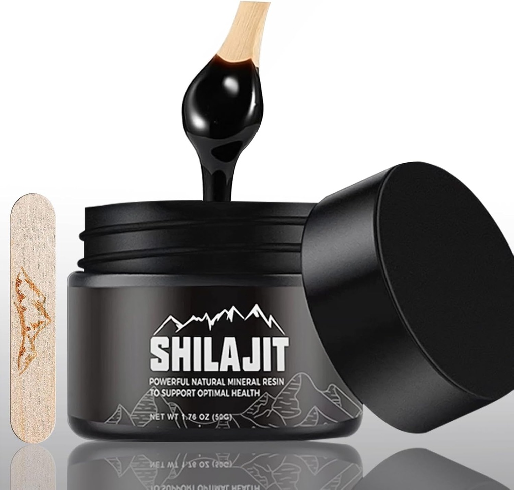 Shilajit Pure Himalayan - 50 Grams Natural Organic Shilajitwear,Golden Grade Shilajit Supplement for Men and Women with 80+ Trace Minerals & Fulvic Acid for Energy, Immune Support