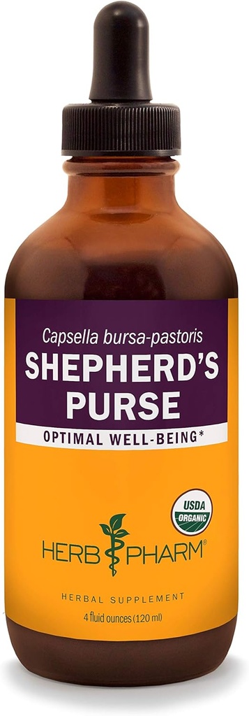 Herb Pharm sertifikalı Organik Shepherd'ın Purse Sıvısı - 4 Ounce