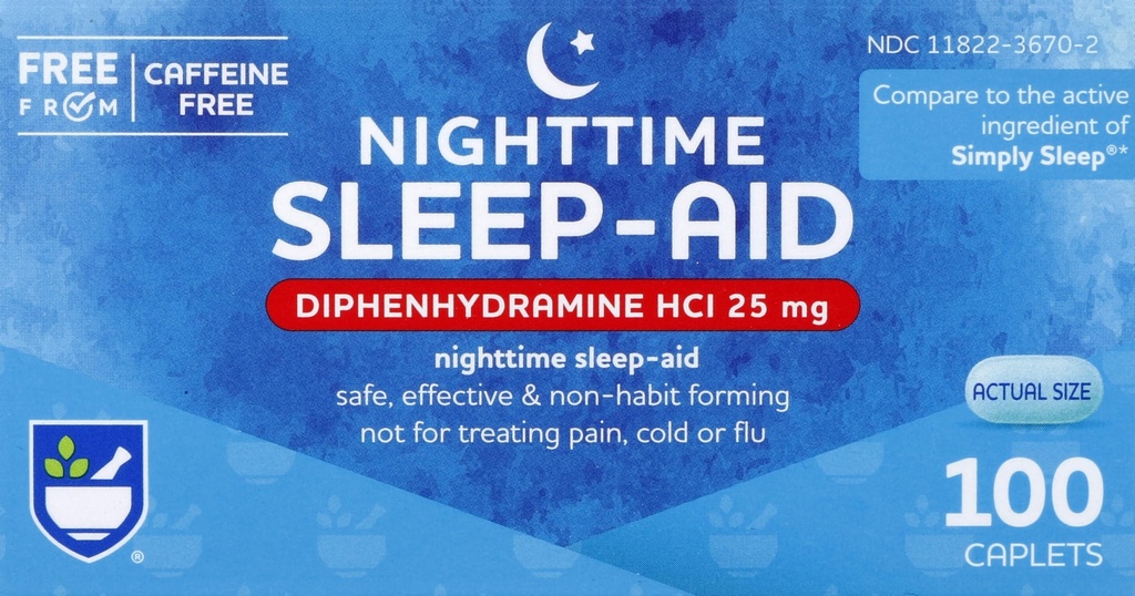 Rite Aid Nighttime Sleep Aidhenhydramine HCI 25 mg, 100 Mini Caplets | Insomnia için En İyi Uyku Yardımı | Insomnia | Insomnia Yardımı ve Endişeli Yardımlar Doğal Uyku Yardımı