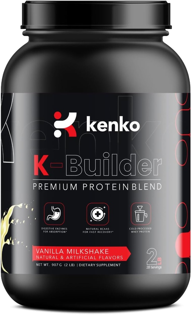 Kenko απαραίτητα K-Builder/Premium πρωτεϊνική ανάμειξη (Vanilla)