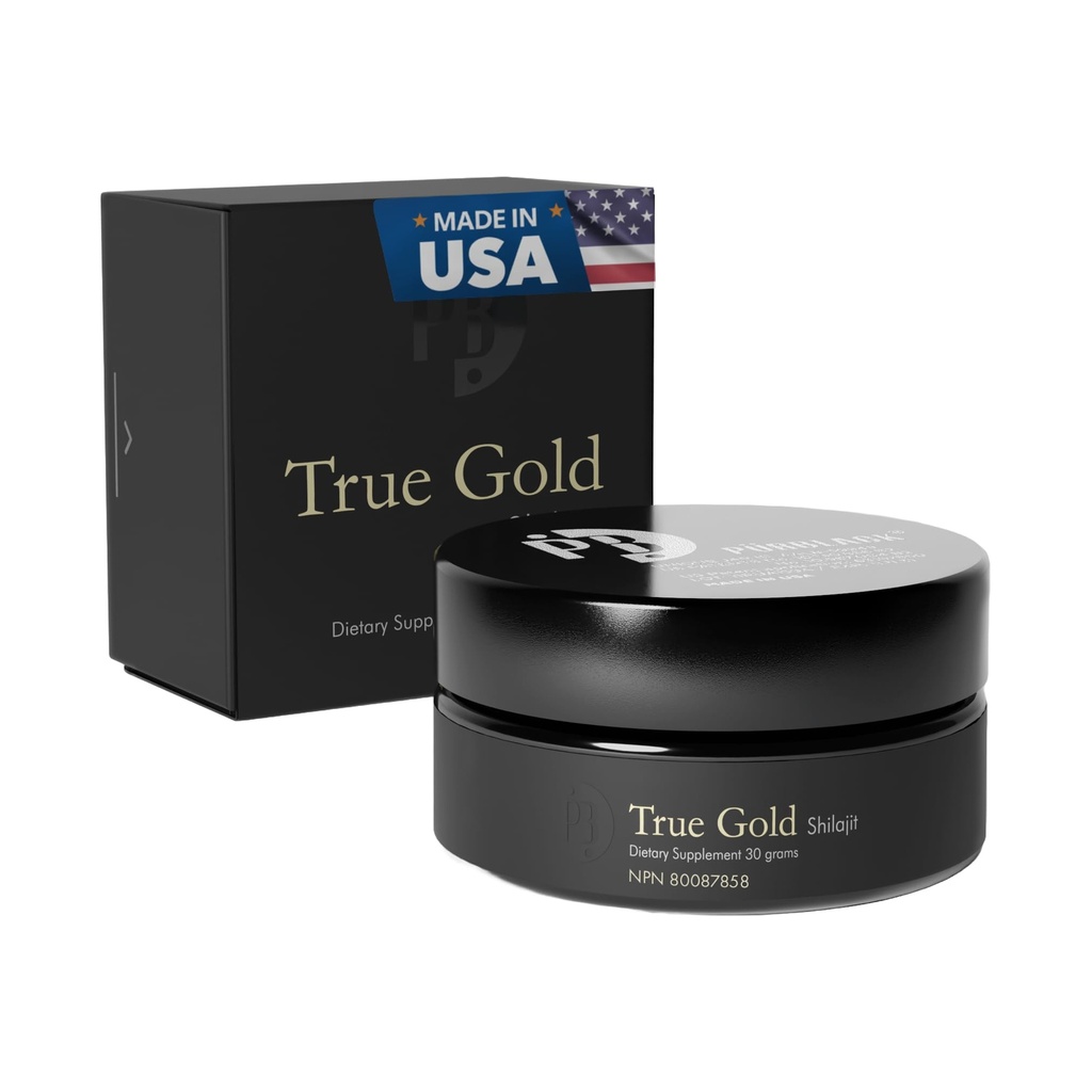 Canlı Pure Machinery Pure Gold Shilajit - Organik Shilajit Supplement with Over 80 Minerals - High Bioavailability & Antioksi Support Mineral Supplement - Authentic Gold Infüzyon | USA Made 60 Services