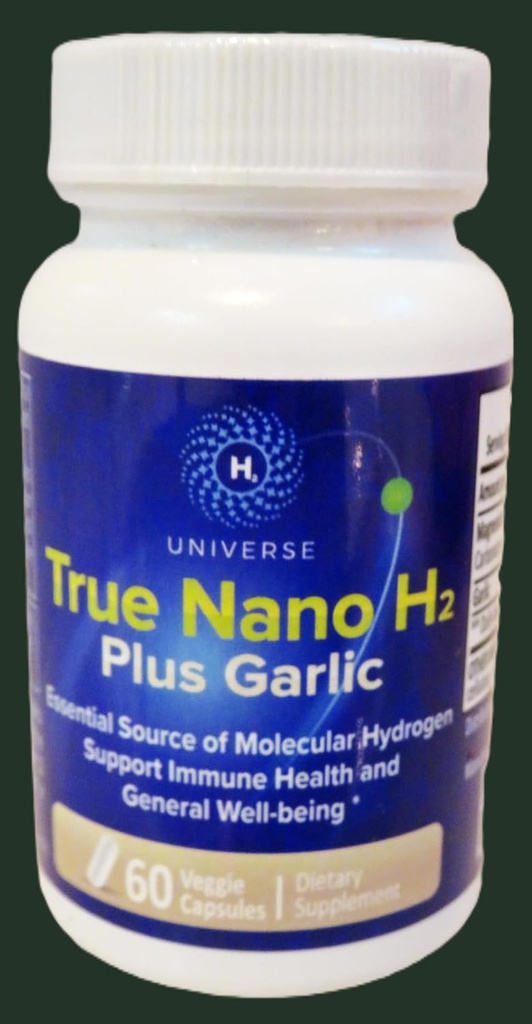 H2 Evren tarafından True ile Gerçek Nano H2 | Aktif Hidrojen Nanobubbles ile Moleküler Hidrojen, Enerjiyi Güçlendiriyor, Güçlü Antioksik| 60 Capsules