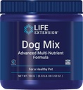 Life Extension Dog Mix, Dog Vitamins and Supplements, probiyotikler, L-carnitine, B12, folic Acid, C, Vitamin E, Rosemary, Nutrient Abxia, Gluten-Free, Non-GMO, 60 Hizmetler
