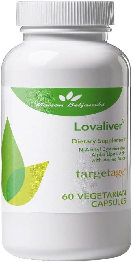 Targetage® Tarafından Maison Beljanski® - Lovaliver Vegetarian Supplement - Liver Cleanse, Detox & Onarım - 60 Capsules