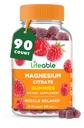 Yetişkinler için Yaşamılabilir Gummies | 900 mg Magnezyum Citrate Gummies | Vegan Magnezyum | Erkekler ve Kadınlar için | 90 Count