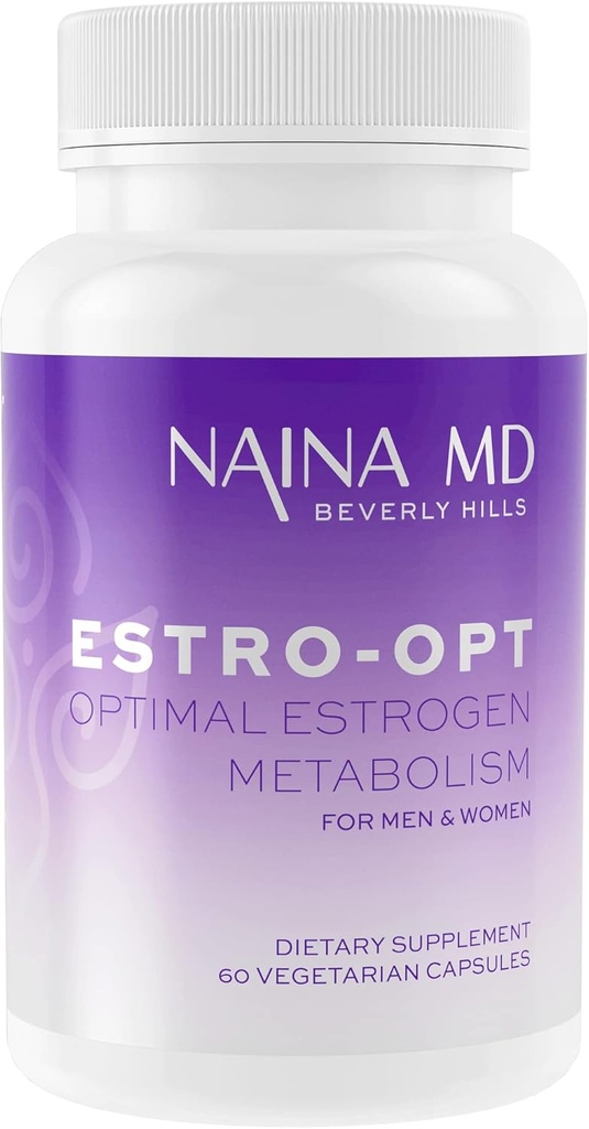 Estro-Opt Estrogen Blocker for Men/Kadınlar, Gençler, Destekler Hormonal Denge,PCOS & Menopause Belirtileri, testosteron,Skin Sorunları, IC3, DIM, w/BioPerine*