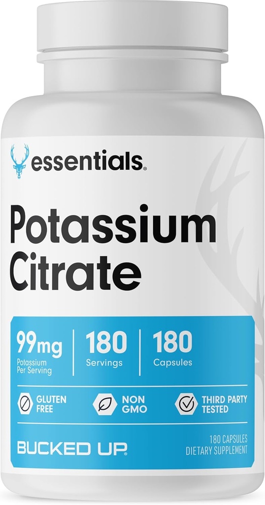 Bucked Up P properties Citrate 99 mg Per Service, Bucked Up Essentials (180 Hizmet, 180 Capsules)
