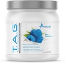 Metabolik Beslenme, TAG, Trans Alanyl Glutamine,% 100 L-Glutamine Peptide Toz, Pre Intra Post Workout Supplement, 400 Grams (40 Hizmet) (Mavi Raspberry)