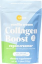 GOLDE - Collagen Boost Vegan Creamer - Κρέμα βανίλιας - Plant Based Collagen Συμπλήρωμα w/Hyaluronic Acid, Biotin, & Bamboo Extract - Υποστηρίζει τα μαλλιά, το δέρμα, & την υγεία των νυχιών - 30 Υπηρεσίες