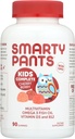 SmartyPants Kids Multivitamin Gummies: Omega 3 Fish Oil (EPA/DHA), D3, C, Vitamin B12, B6, Vitamin A, K & Çinko Immune Support, Grape, Cherry & Berry Flavors, 90 (22 Day Supply)