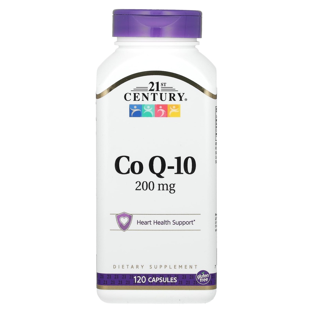 21. Yüzyıl Co Q10 200 mg Capsules, 120 Kont (27435)
