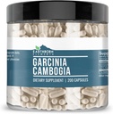Earthborn Elements Garcinia Cambogia 200 Capsules, Pure & Undiled, No Wordss