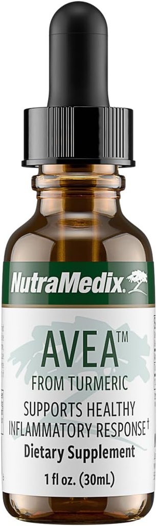 NutraMedix Avea Turmeric Extract - Sıvı Turmeric Supplement for Stress, Mood Support & Developmentting a natural Inflammatory Response - Daily Stress Relief Drops (1oz / 30 ml)