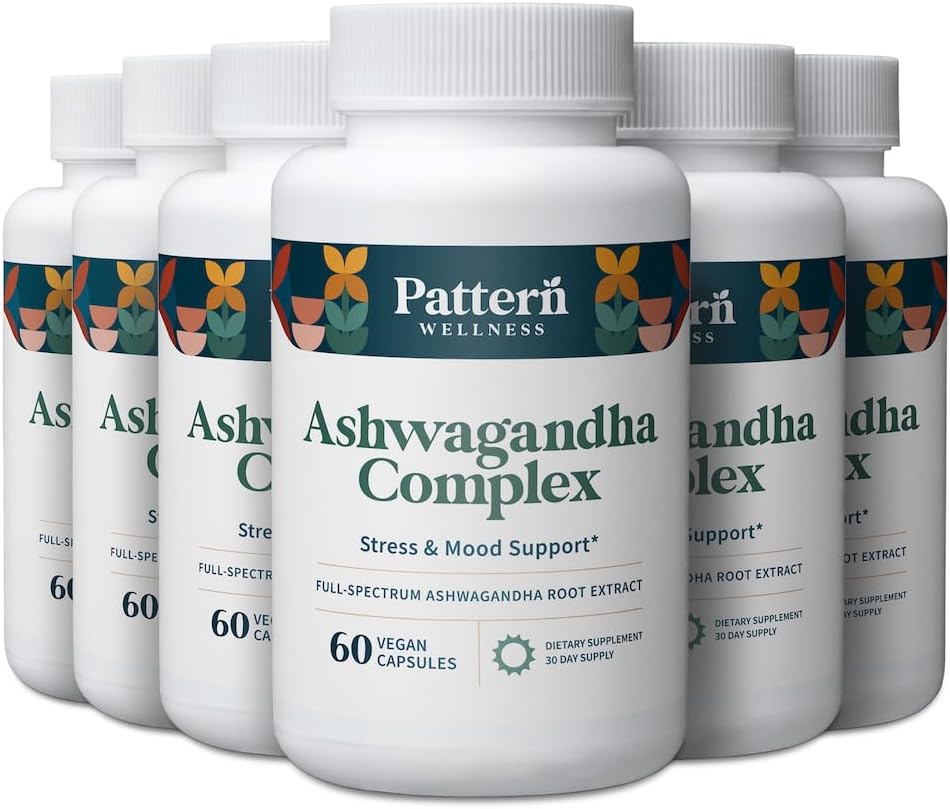 Desen Wellness Ashwagandha Complex for Men & Women - KSM-66 & Black Pepper Extract - Whole Body & Heart Health - Supports Stress & Mood - Non-GMO - 360 Vegan Capsules