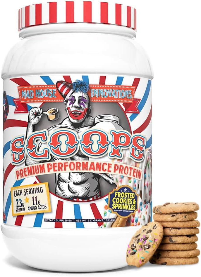 Frosted Cookies & Sprinkles Flavored Isolate, Temp & Hydrolyzed Whey Protein Toz - Sugar, Carbs & Fat 2LB Tub, 23G Protein En İyi Lean Kas 26 Servisler için En İyi