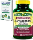 Ekstra Kuvvet Ashwagandha 1300 mg, 60 Vegetarian Capsules - Stres ve Bilişsel Destek - Holistic Wellness, Soy Free, Gluten Free & Lactose Free