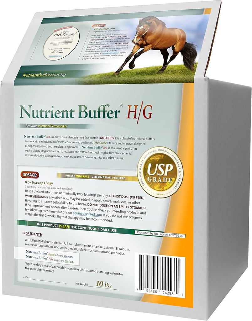 HG - Ίππος Hind Gut Κάτω Γαστρική φόρμουλα υποστήριξης για τα άλογα