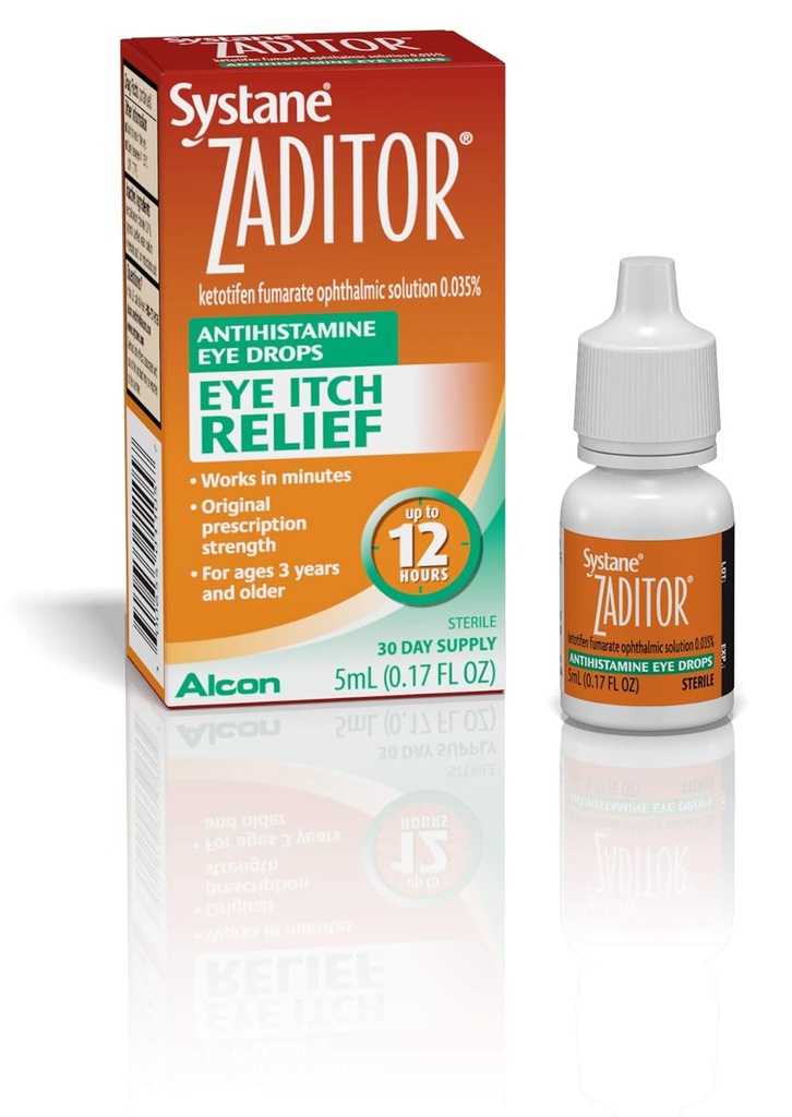 Zaditor Antihistamin Eye Drops, 5-mL