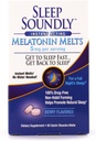 Sleep Soundly Melatonin Melts 5 mg Berry Flavor, Night time sleep Aid for Yetişkinler, Fast Acting Sleep Formula, 60 Count, White