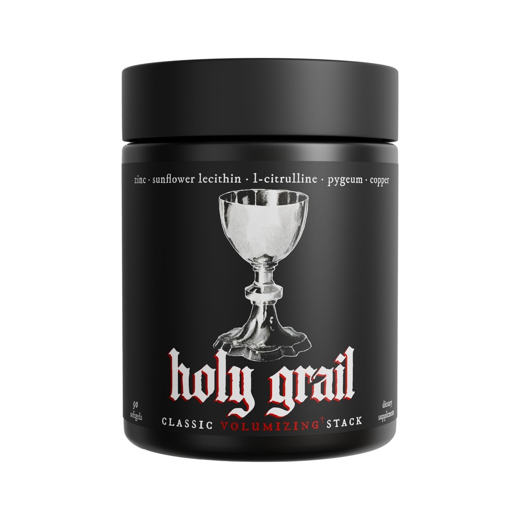 Kutsal Grail - Classic Semen Volume Branson Stack | Softgel = Yüksek Biyo-Availability | Erkeklerin Yük & Fertness Geliştirilmiş | Sunflower Lecithin, Pygeum, L-Citrulline, & Çinko için | Bir Ay