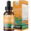Natures Craf Liquid Vitamin D3 with K2 for Adults - Organic Drops 2000IU per Serving Vegan Muscle Heart & Immune Support MCT Oil Enhanced Absorvation - 2Fl Oz (Pack of 1)