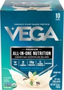 Vega Organic All-in-One Vegan Protein Powder, Γαλλική βανίλια -Superfood Ingredients, Βιταμίνες για την υποστήριξη της ασυλίας, Keto Friendly, Pea Protein for Women & Men, 13,5 oz (Packing May Vary)
