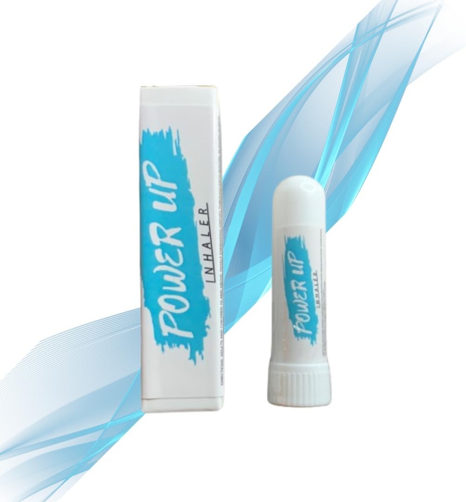 Power Up Inhaler | Doğal Spor Performansı Yenilikçi | Enerji ve Odak için Temel Petroller | Boost Workouts | Art Stamina | Focus The Mind |