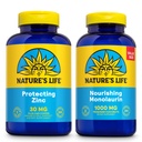 Nature's Life Nourishing Monolaurin 1000 mg 250ct ve çinko Picolinate 30 mg 250ct - Gut Health and Immune Support Supplements - Monolaurin from Raw Coconuts, Chelated çinko - 60-Day Garanti
