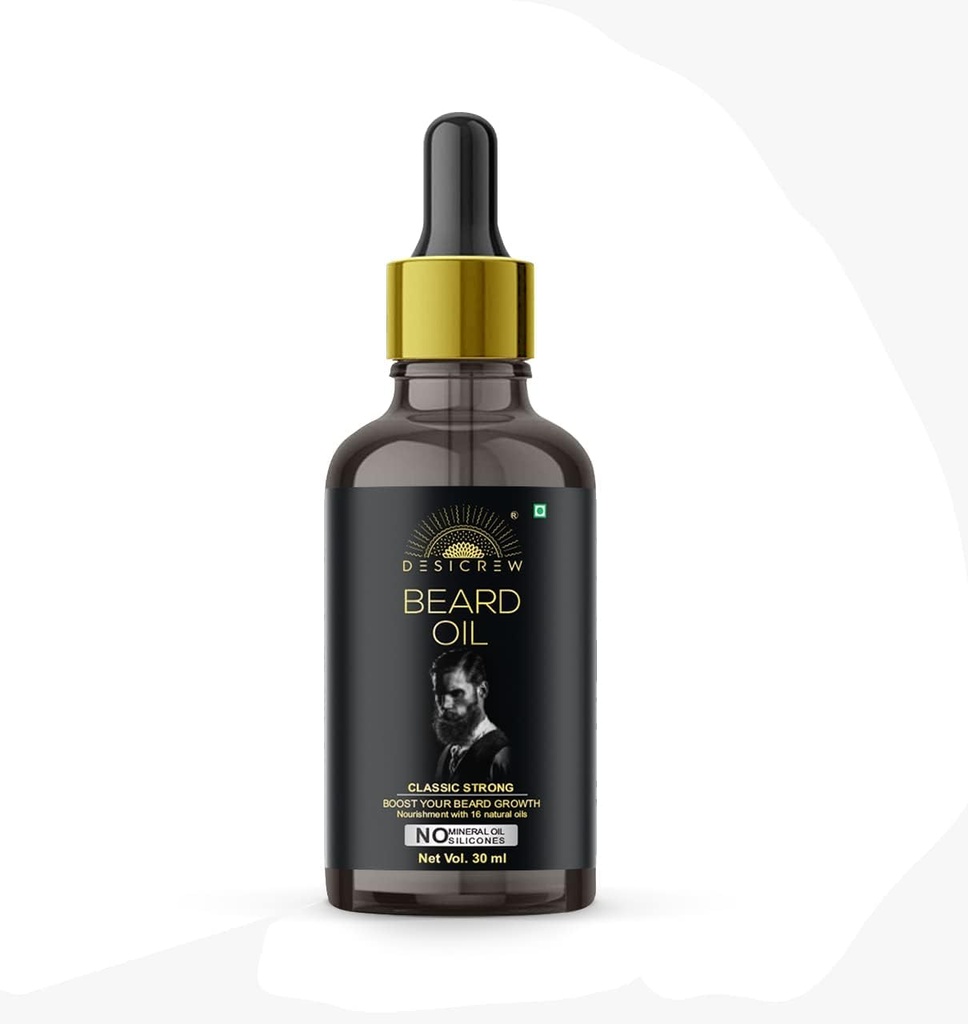 Classic Beard growth Oil - You Beard growth Oil Noiurishment with 16 Essebstic Naturals Oils in 30 ml