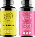 Kadınlar için Mutlu Sağlıklı Hippie Vaginal Probiyotiks & Pick Me Up Natural Energy Pills