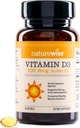 NatureWise Vitamin D3 4000iu (100 mcg) 30 Günlük Immune Support, Sağlıklı Kas Fonksiyonu ve Bone Health - Non-GMO, Gluten Free in Organic Extra Virgin Olive Oil, (Mini Softgel), 30 Count