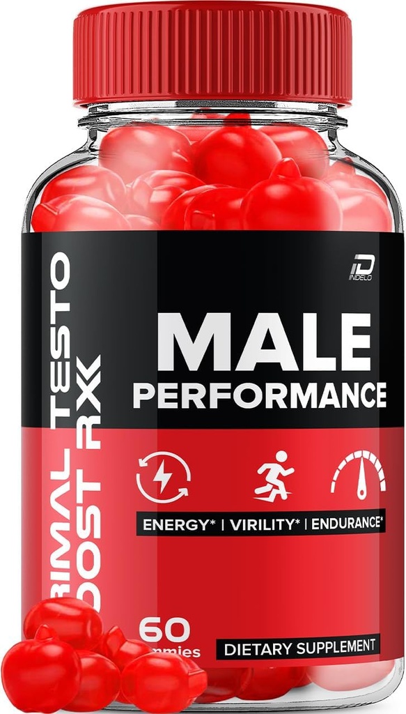 Primal Testo Boost RX ACV Gummies για άνδρες – PrimalTesto Boost RX αρσενικό ACV Gummies Όλα-φυσικά συμπλήρωμα, Primal TestoBoost RX Gummies Κριτικές (1 πακέτο - 60 Gummies)