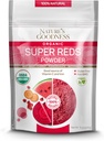 Nature's Goodness Super Reds Toz with Beet Root, Carrot, Pomegranate, and Watermelon - Antioksi Rich Superfood for Energy, Heart Health, and Detox – 16 Hizmet (8 oz)