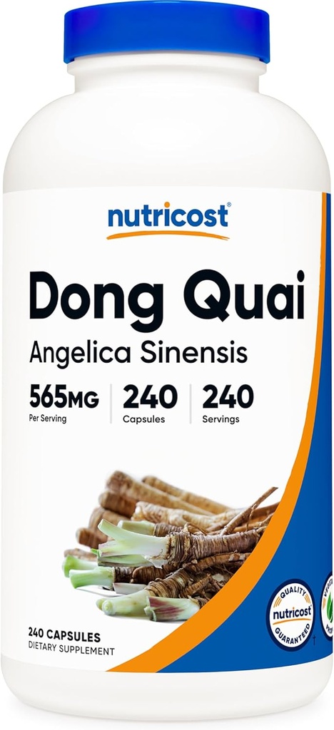 Nutricost Dong Quai 565 mg, 240 Capsules (Angelica Sinensis) - Vejetaryen Caps, Non-GMO, Gluten Free Free