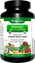 Organik Tüm Gıdalar Tamam, Multi-Vitamin: Immune, Brain & Heart Support | Prebiyotik ve Postbiyotiklerle | Men & Women için Vegan Capsules. Gluten & Soy Free - 120 Plant- Sourced Capsules