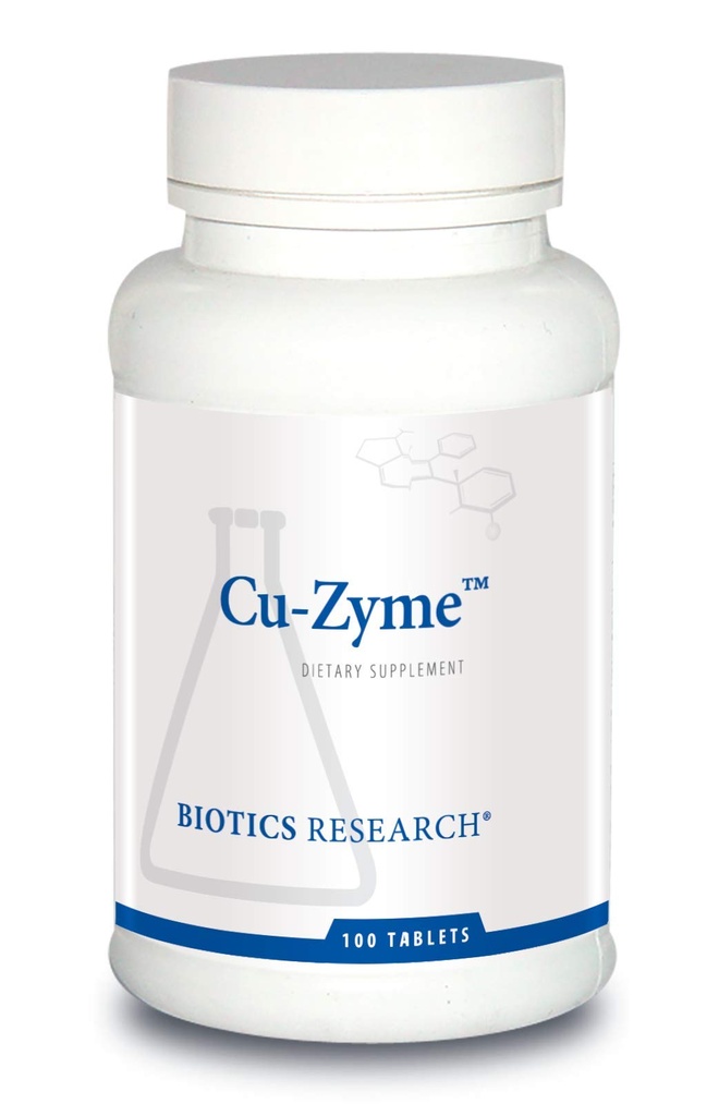 Biotics Araştırma Cu-Zyme Essential Mineral Supplement, Enerji Metabolism, Demir Aborpsiyon, Sağlıklı Bones, Immune Function 100 Tablets